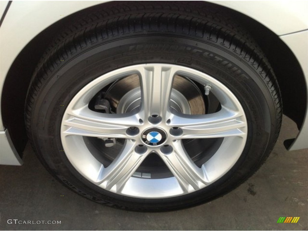 2014 3 Series 328i Sedan - Glacier Silver Metallic / Black photo #4