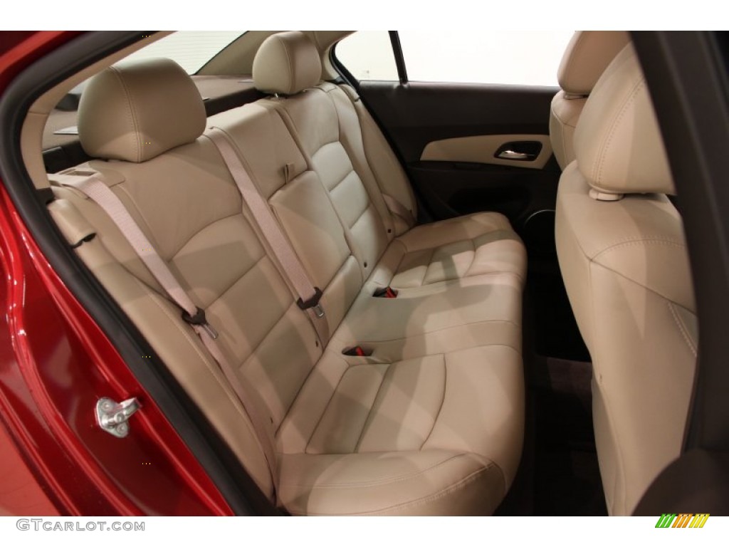 2012 Cruze LTZ - Crystal Red Metallic / Cocoa/Light Neutral photo #12