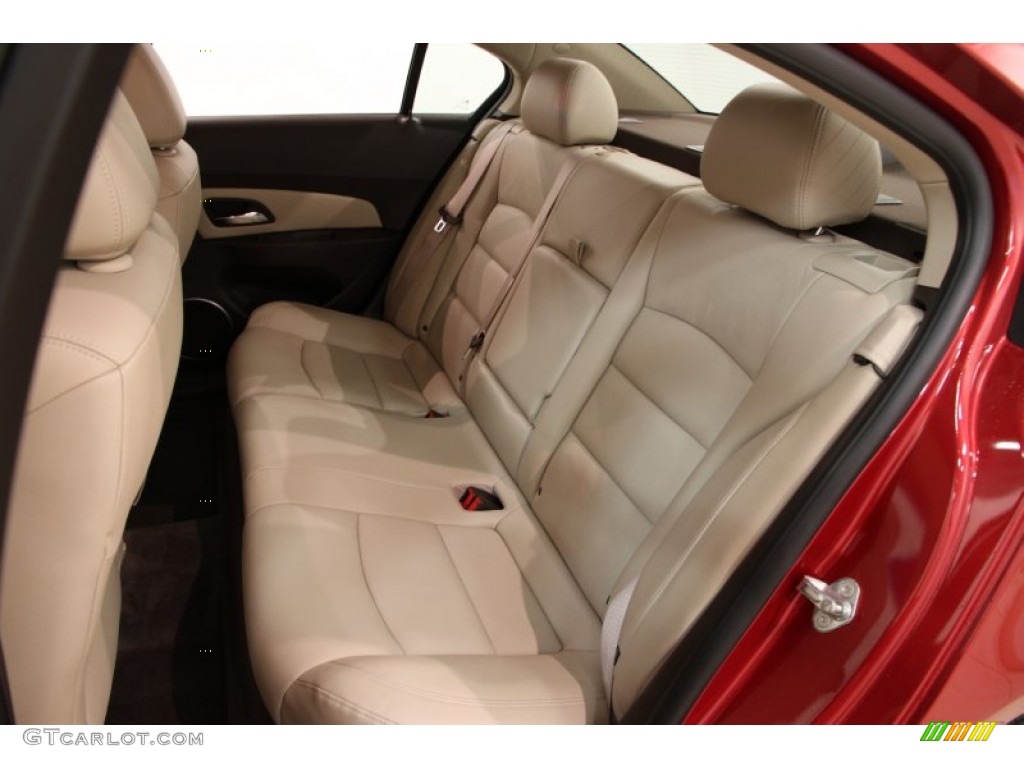 2012 Cruze LTZ - Crystal Red Metallic / Cocoa/Light Neutral photo #13