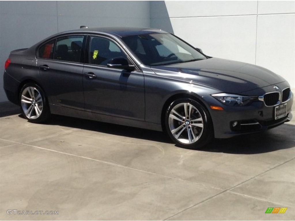 2014 3 Series 328i Sedan - Mineral Grey Metallic / Black photo #2