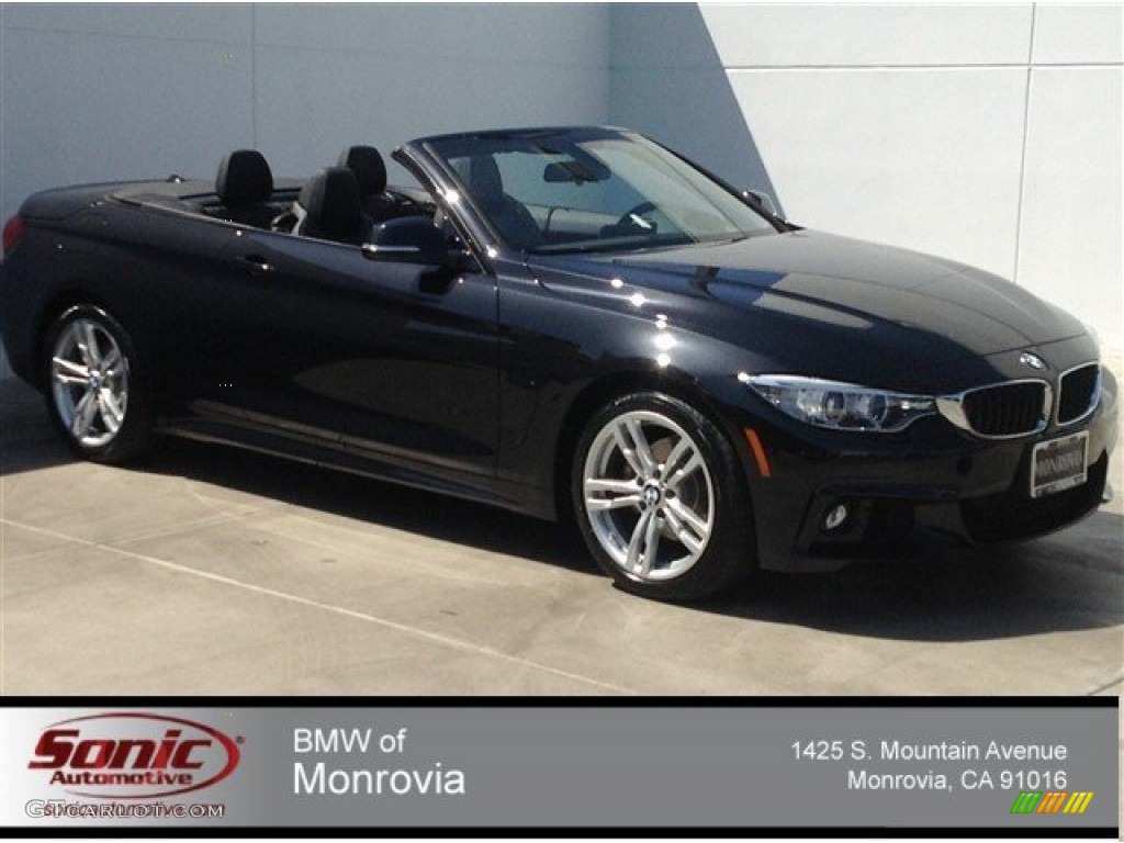 2014 4 Series 428i Convertible - Black Sapphire Metallic / Black photo #1