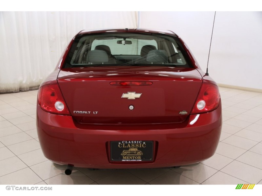 2007 Cobalt LT Sedan - Sport Red Tint Coat / Gray photo #13