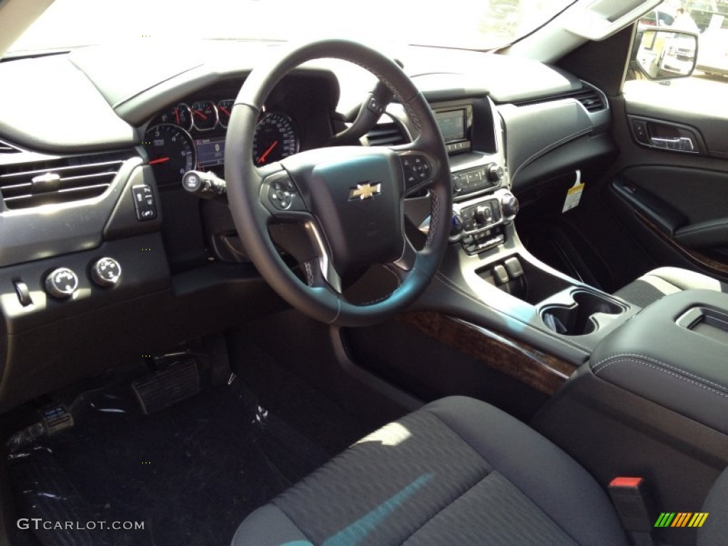 Jet Black Interior 2015 Chevrolet Tahoe LS 4WD Photo #92909672