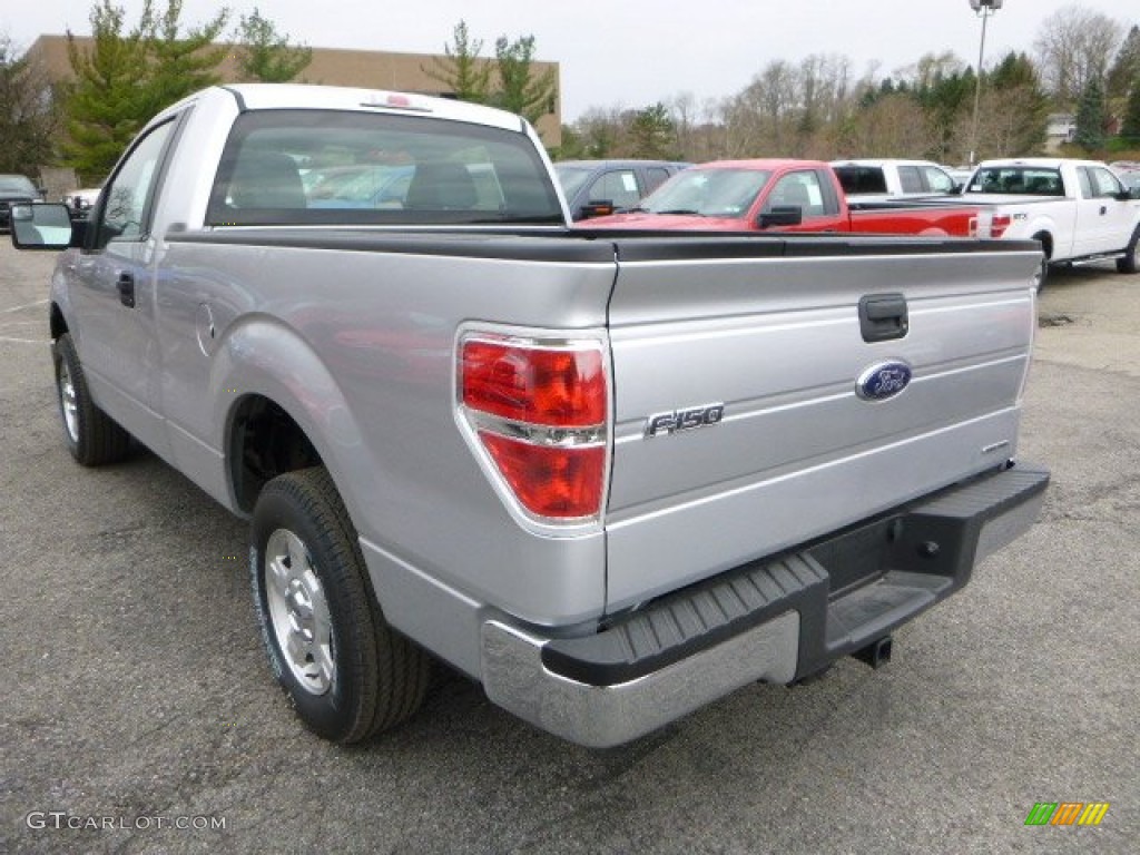 2014 F150 XL Regular Cab - Ingot Silver / Steel Grey photo #4