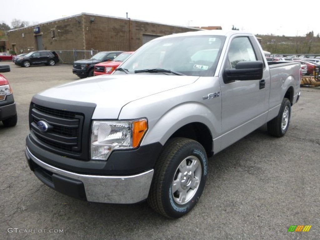 2014 F150 XL Regular Cab - Ingot Silver / Steel Grey photo #5