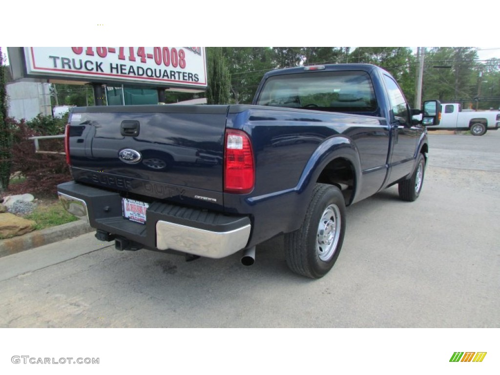 2012 F250 Super Duty XL Regular Cab - Dark Blue Pearl Metallic / Steel photo #7