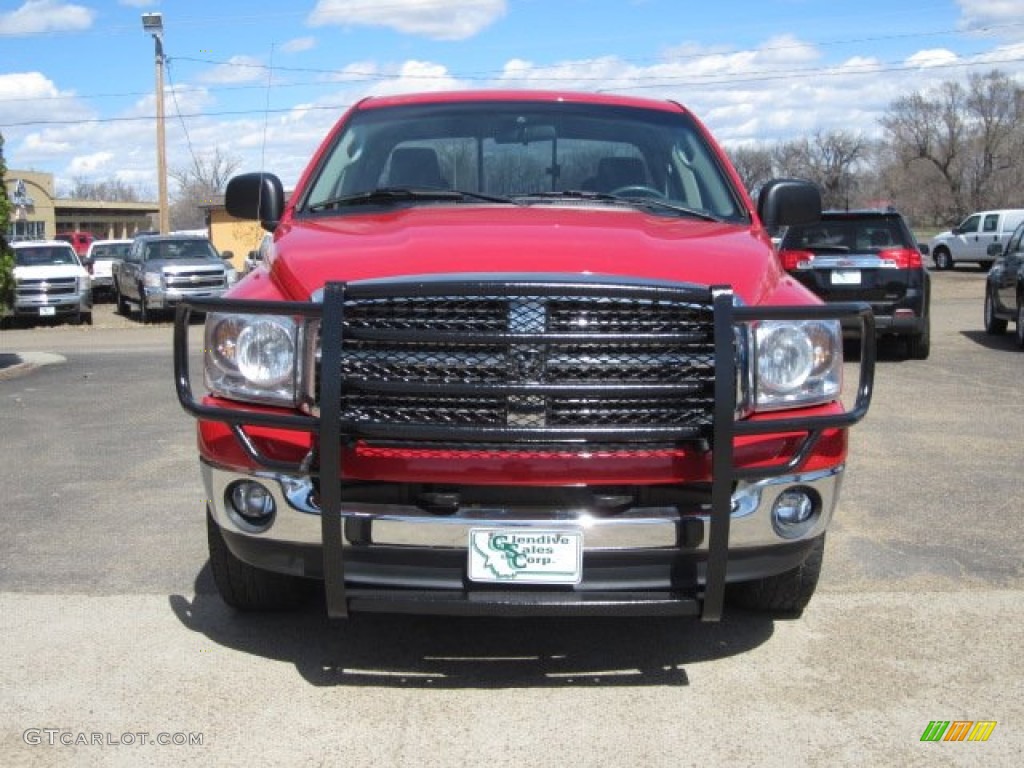 2007 Ram 1500 SLT Quad Cab 4x4 - Flame Red / Medium Slate Gray photo #18