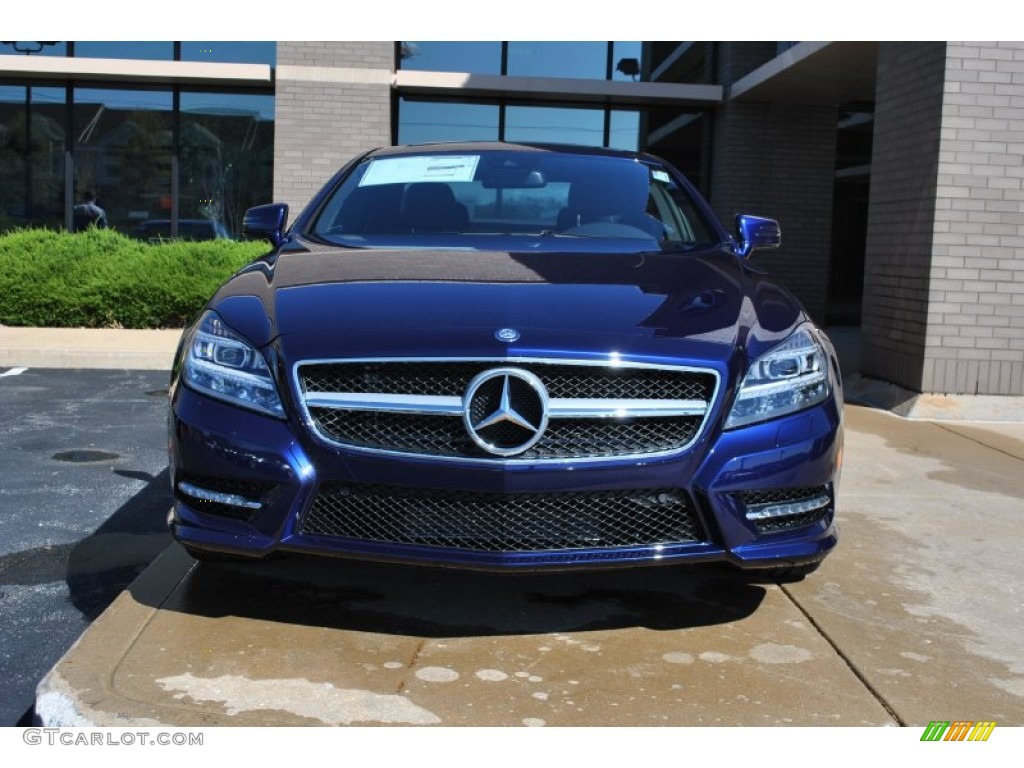 designo Mystic Blue 2014 Mercedes-Benz CLS 550 4Matic Coupe Exterior Photo #92914961