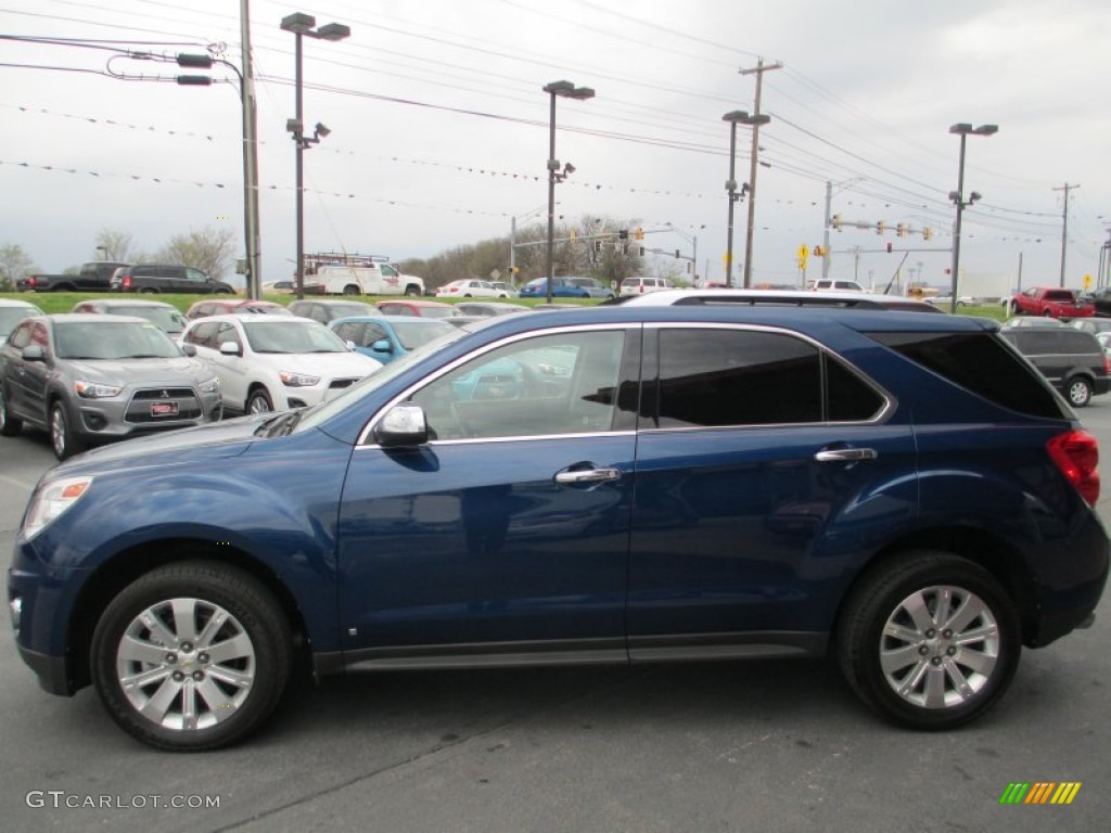 2010 Equinox LTZ - Navy Blue Metallic / Jet Black/Light Titanium photo #4