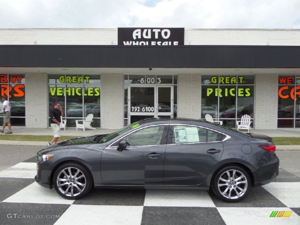 2014 MAZDA6 Grand Touring - Meteor Gray Mica / Sand photo #1