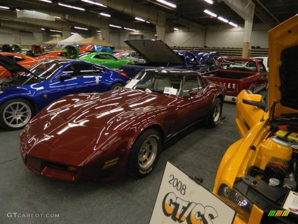Dark Claret 1980 Chevrolet Corvette Coupe Exterior Photo #92917481