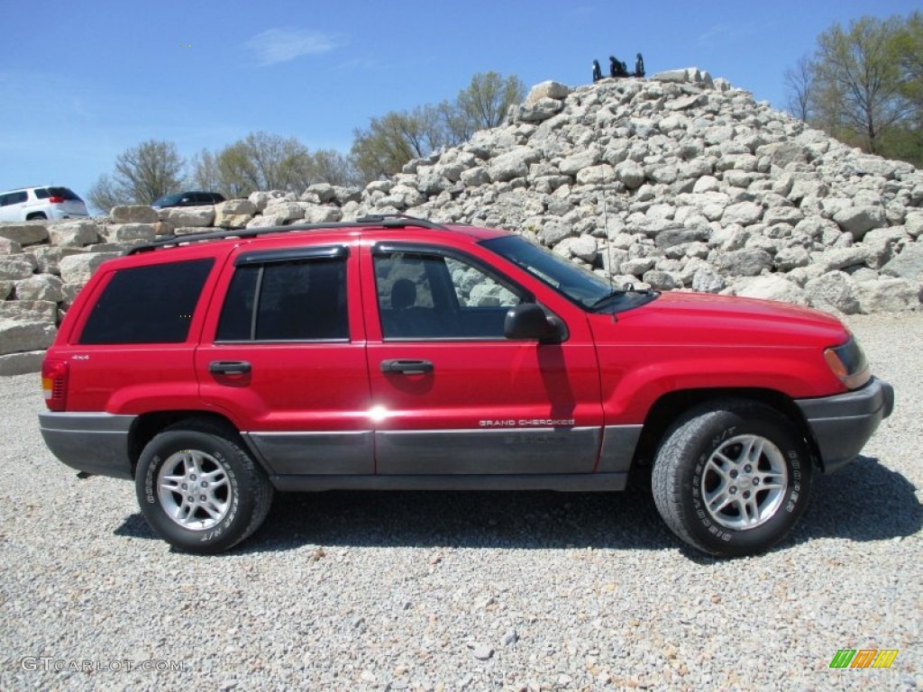 1999 Grand Cherokee Laredo 4x4 - Flame Red / Agate photo #27