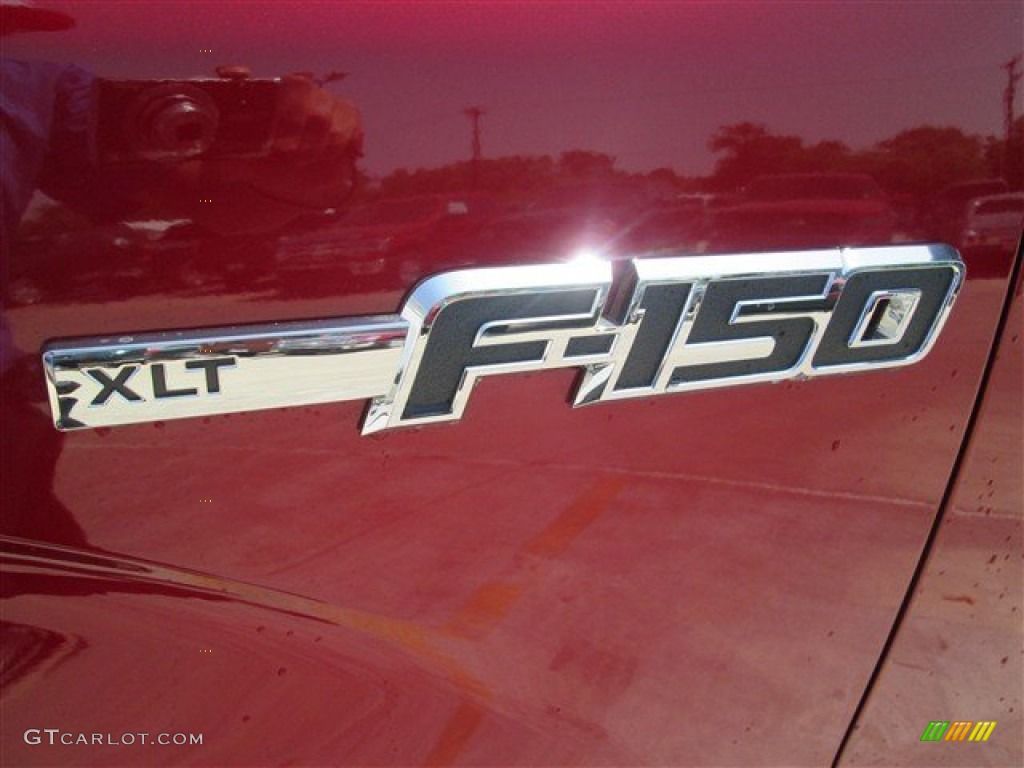 2014 F150 XLT SuperCrew - Ruby Red / Steel Grey photo #2