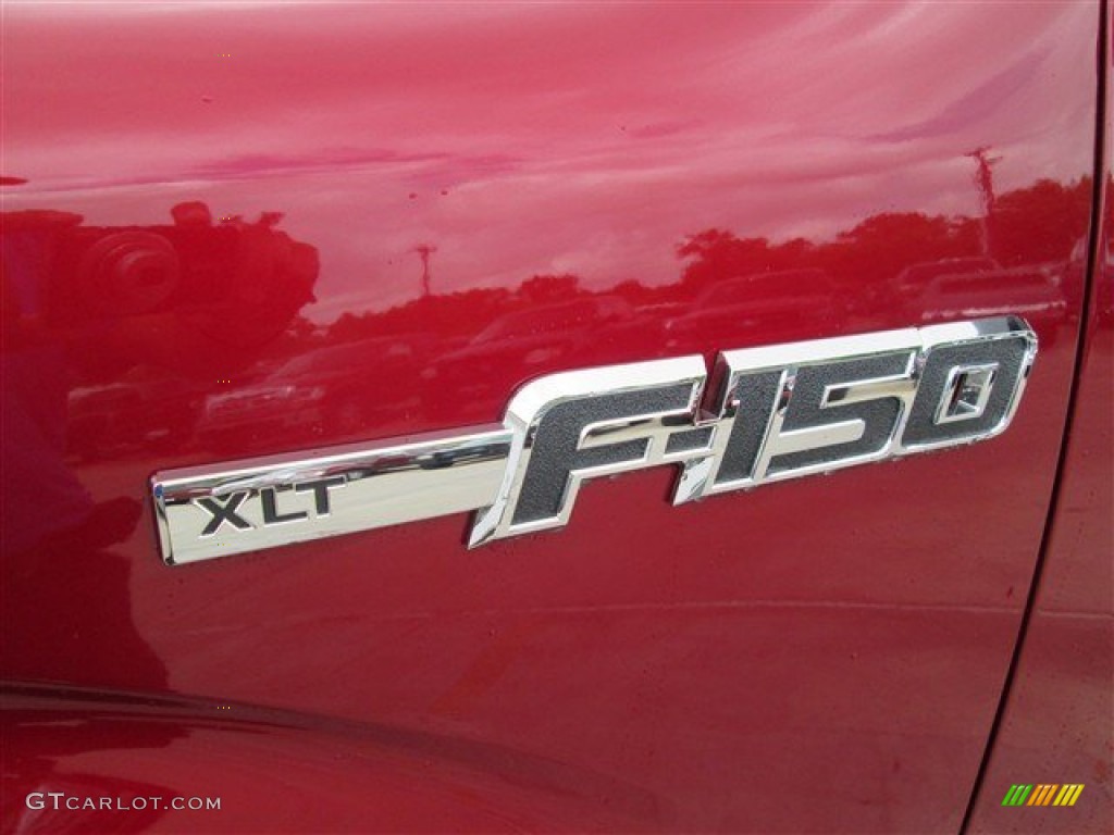 2014 F150 XLT SuperCrew - Ruby Red / Steel Grey photo #3