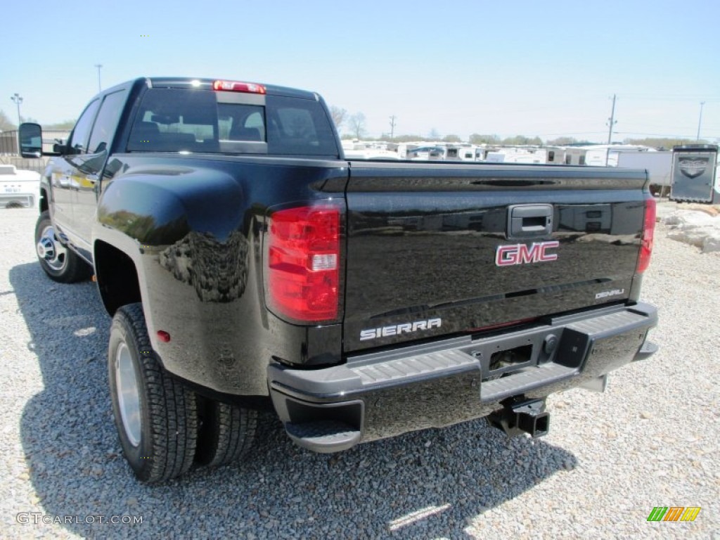 Onyx Black 2015 GMC Sierra 3500HD Denali Crew Cab 4x4 Dual Rear Wheel Exterior Photo #92919928