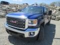 2015 Cobalt Blue Metallic GMC Sierra 2500HD SLE Crew Cab 4x4  photo #2