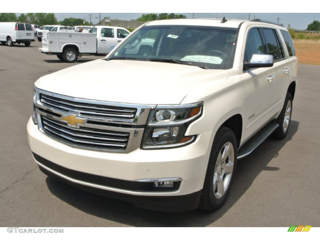 2015 Tahoe LTZ 4WD - White Diamond Tricoat / Jet Black photo #2