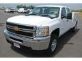 Summit White - Silverado 2500HD WT Crew Cab 4x4 Utility Truck Photo No. 2