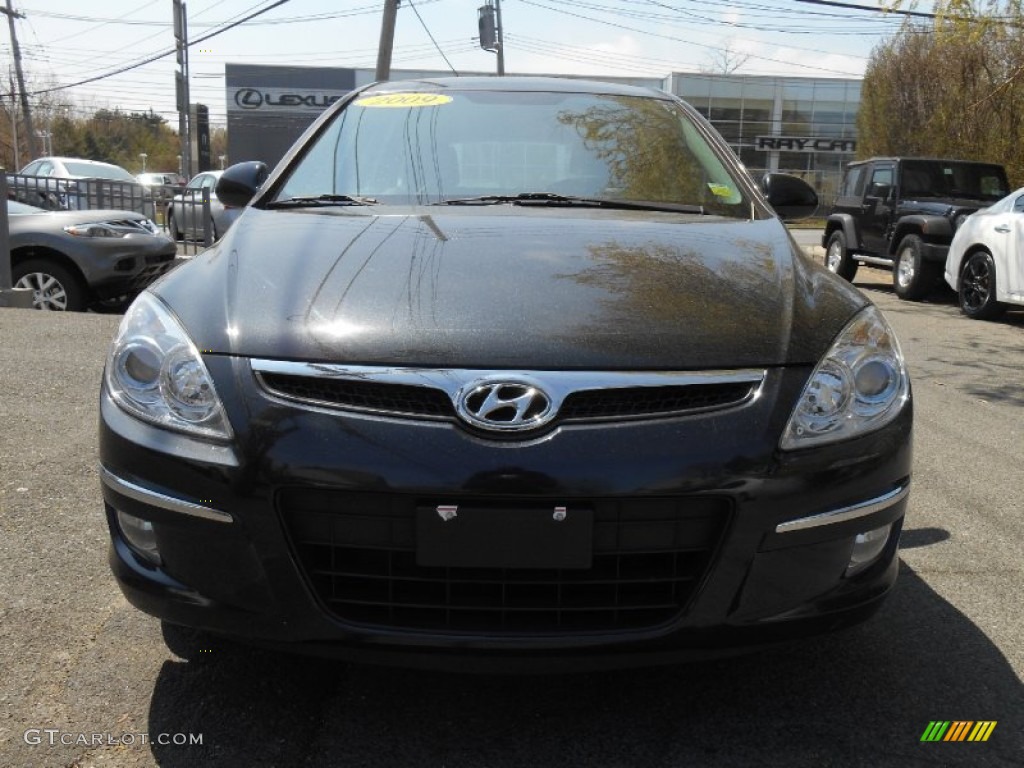 2009 Elantra Touring - Black Pearl / Black photo #2
