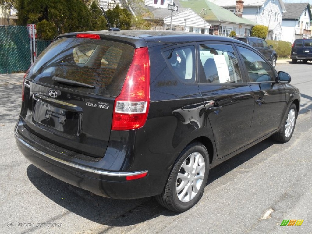 2009 Elantra Touring - Black Pearl / Black photo #4