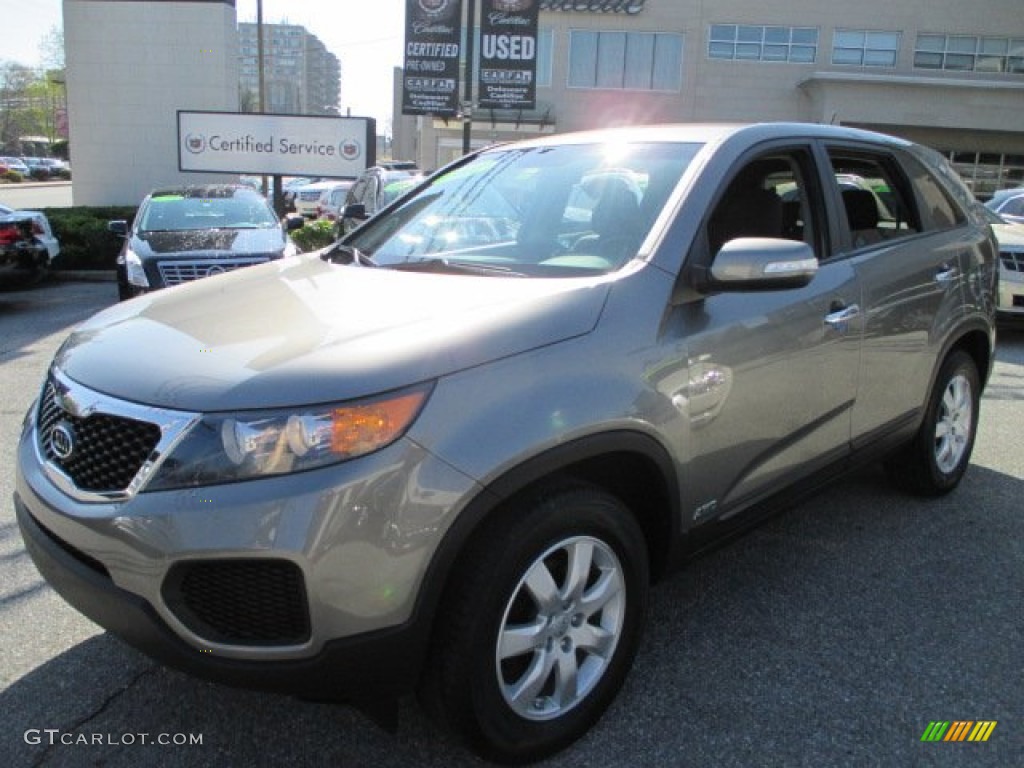 2012 Sorento LX AWD - Titanium Silver / Black photo #2