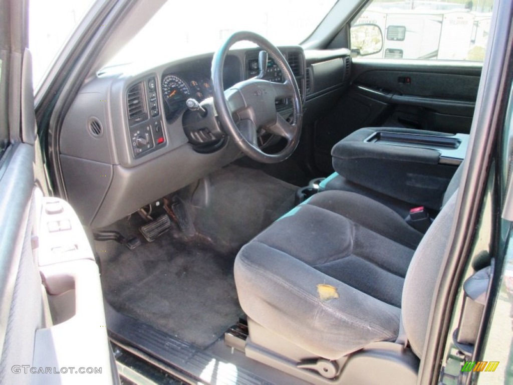 2003 Sierra 1500 SLE Extended Cab 4x4 - Polo Green Metallic / Dark Pewter photo #5