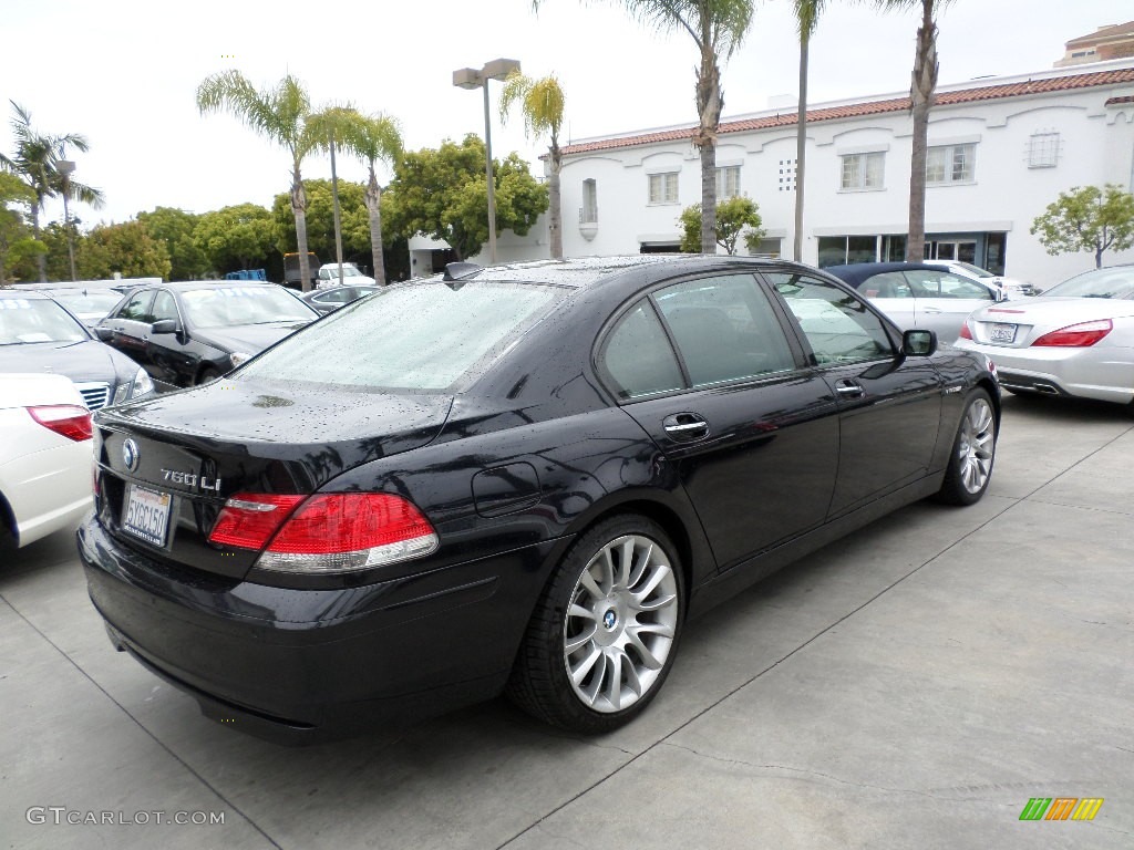 2007 7 Series 760Li Sedan - Jet Black / Cream Beige photo #2