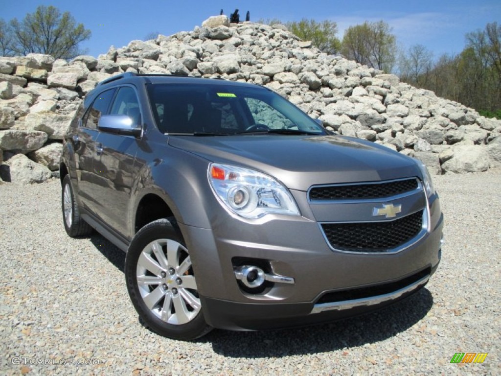 2010 Equinox LTZ AWD - Cyber Gray Metallic / Jet Black/Brownstone photo #1