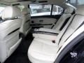2007 BMW 7 Series Cream Beige Interior Rear Seat Photo