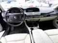 2007 BMW 7 Series Cream Beige Interior Dashboard Photo