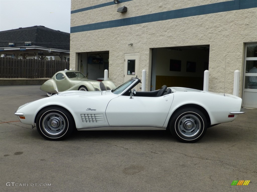 Classic White 1971 Chevrolet Corvette Stingray Convertible Exterior Photo #92930686
