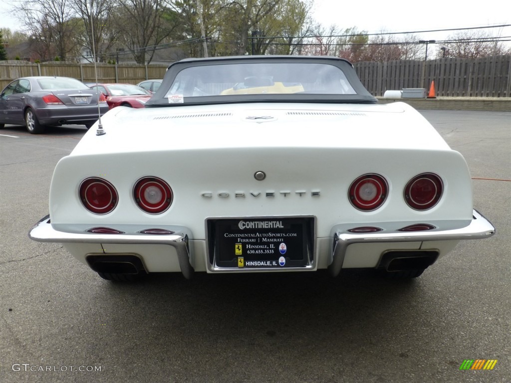 1971 Corvette Stingray Convertible - Classic White / Black photo #4
