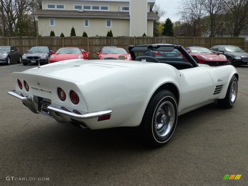 1971 Corvette Stingray Convertible - Classic White / Black photo #5