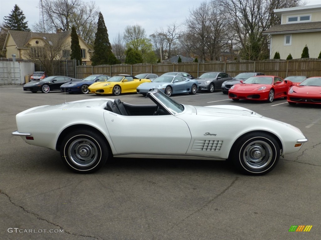Classic White 1971 Chevrolet Corvette Stingray Convertible Exterior Photo #92930806