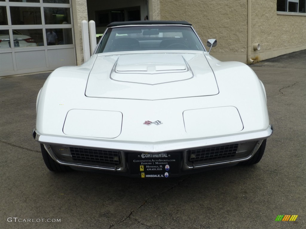 1971 Corvette Stingray Convertible - Classic White / Black photo #8