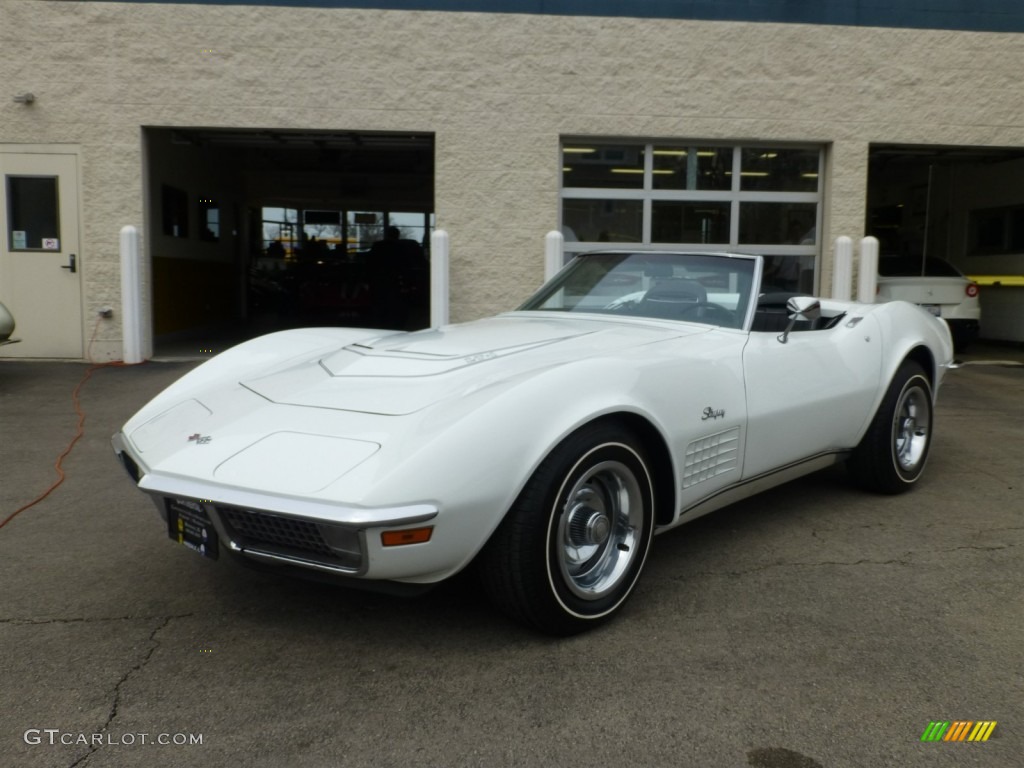 1971 Corvette Stingray Convertible - Classic White / Black photo #9