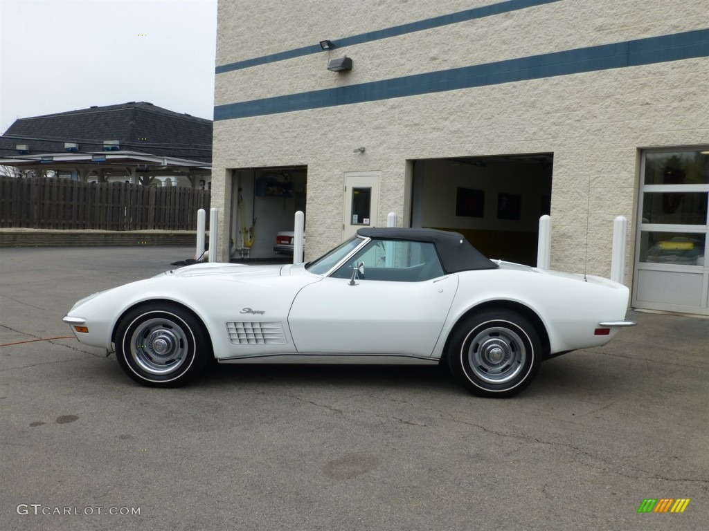 Classic White 1971 Chevrolet Corvette Stingray Convertible Exterior Photo #92930911