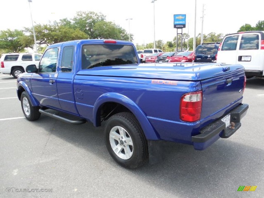 2005 Ranger Edge SuperCab - Sonic Blue Metallic / Medium Dark Flint photo #3