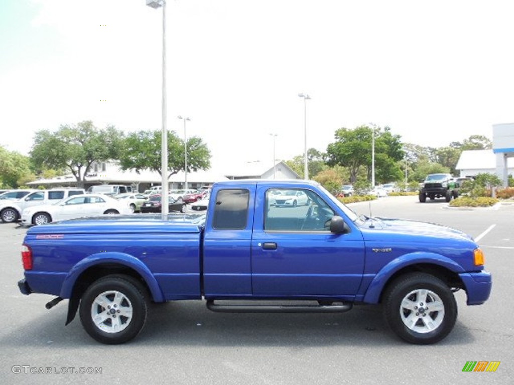 2005 Ranger Edge SuperCab - Sonic Blue Metallic / Medium Dark Flint photo #9