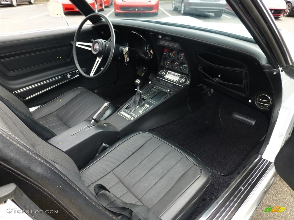 Black Interior 1971 Chevrolet Corvette Stingray Convertible Photo #92931409