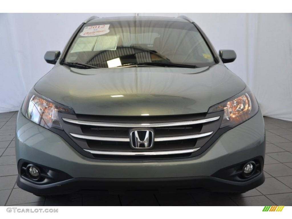 2012 CR-V EX-L - Opal Sage Metallic / Black photo #2