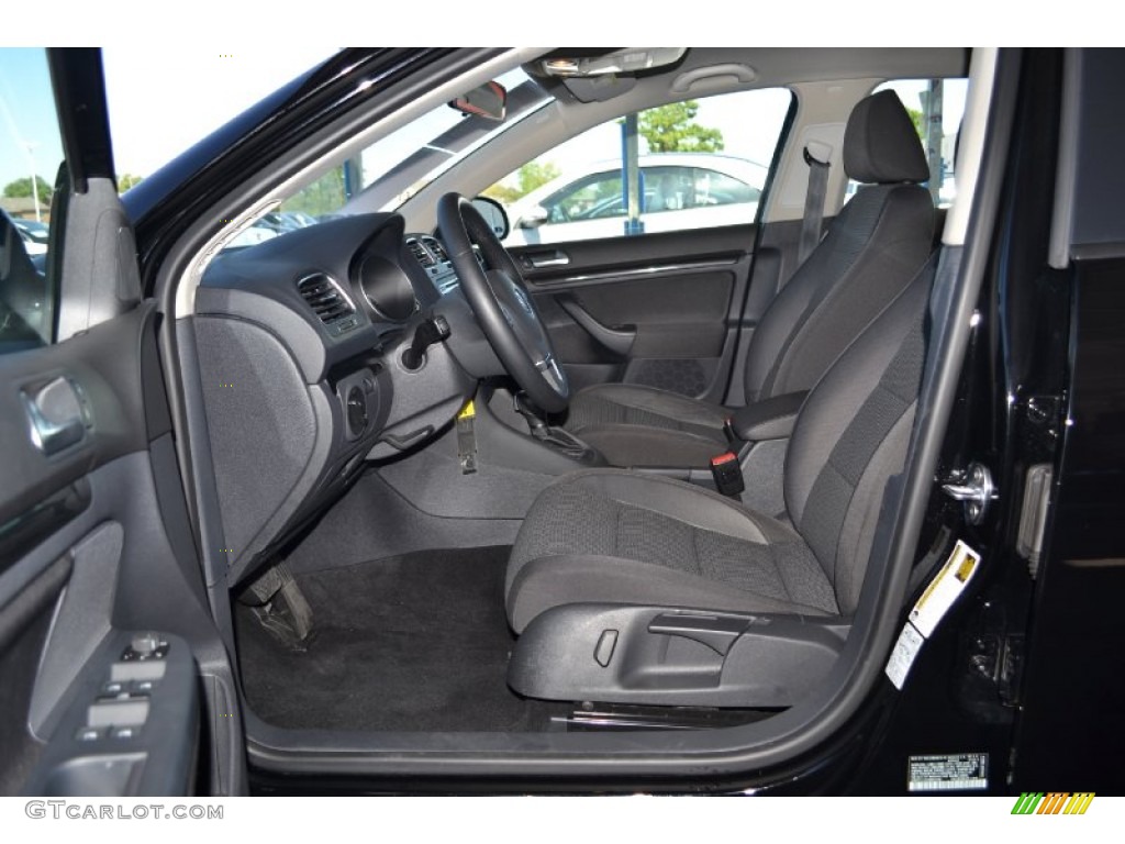 Titan Black Interior 2014 Volkswagen Jetta S SportWagen Photo #92939289