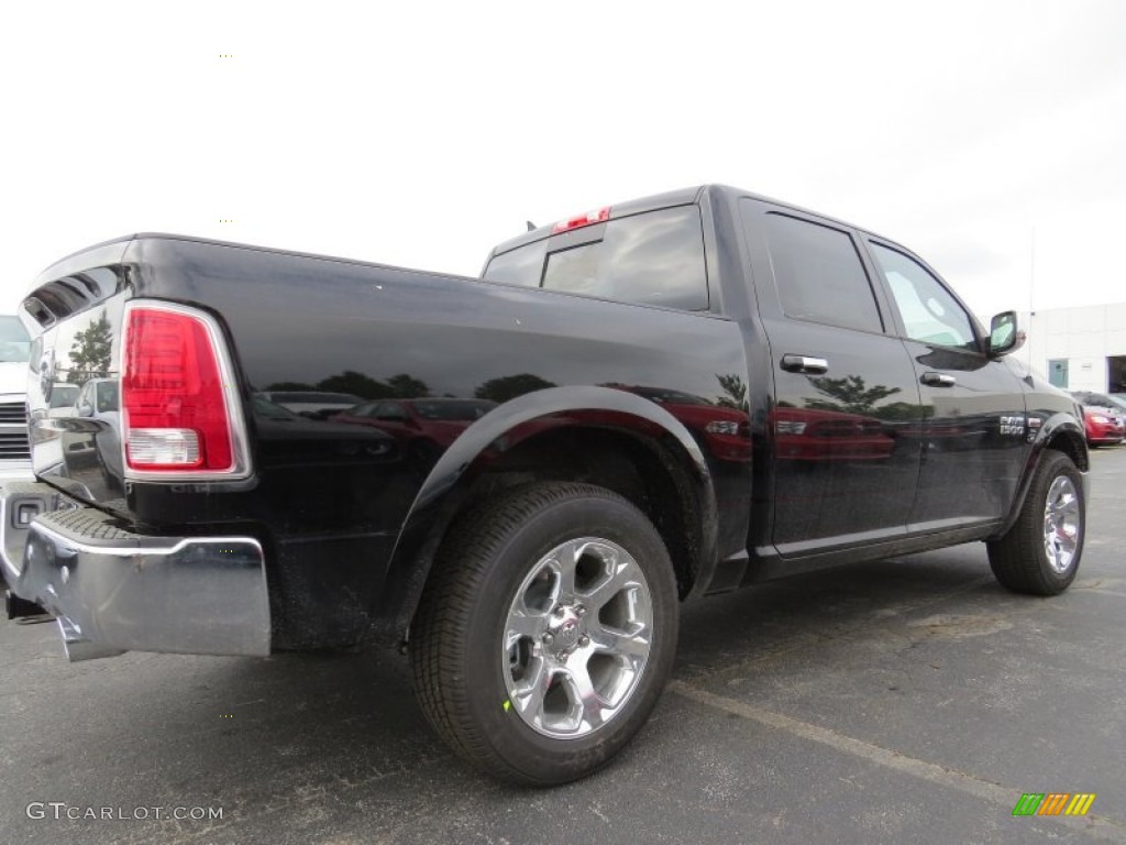 2014 1500 Laramie Crew Cab - Black / Black photo #3