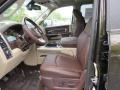  2014 3500 Laramie Longhorn Crew Cab 4x4 Dually Canyon Brown/Light Frost Beige Interior