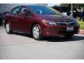 Crimson Pearl - Civic LX Sedan Photo No. 1