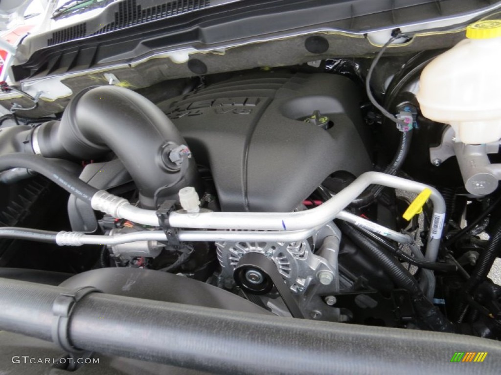 2014 1500 SLT Quad Cab - Bright White / Black/Diesel Gray photo #9