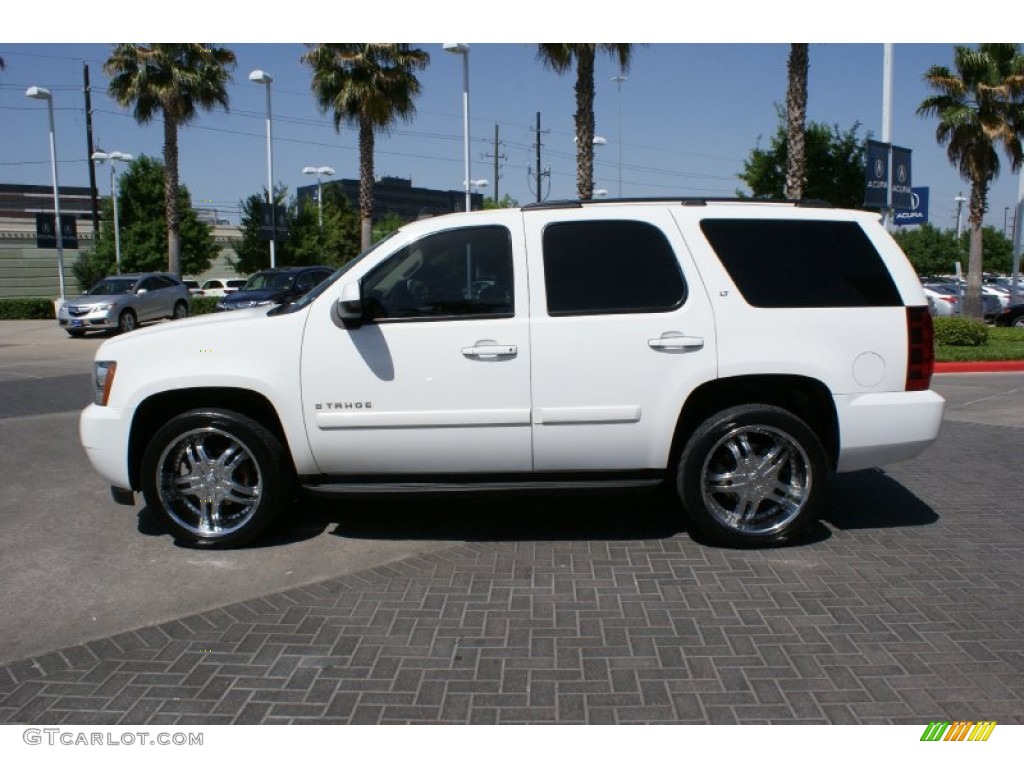 2008 Tahoe LT - Summit White / Light Cashmere/Ebony photo #5