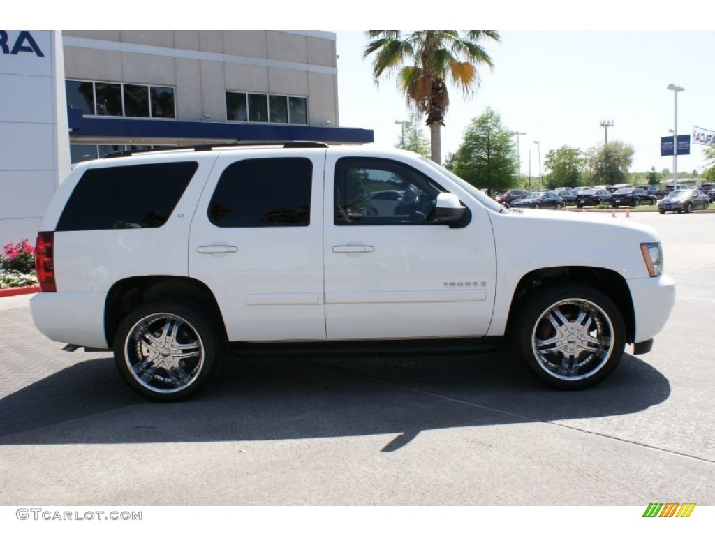 2008 Tahoe LT - Summit White / Light Cashmere/Ebony photo #6