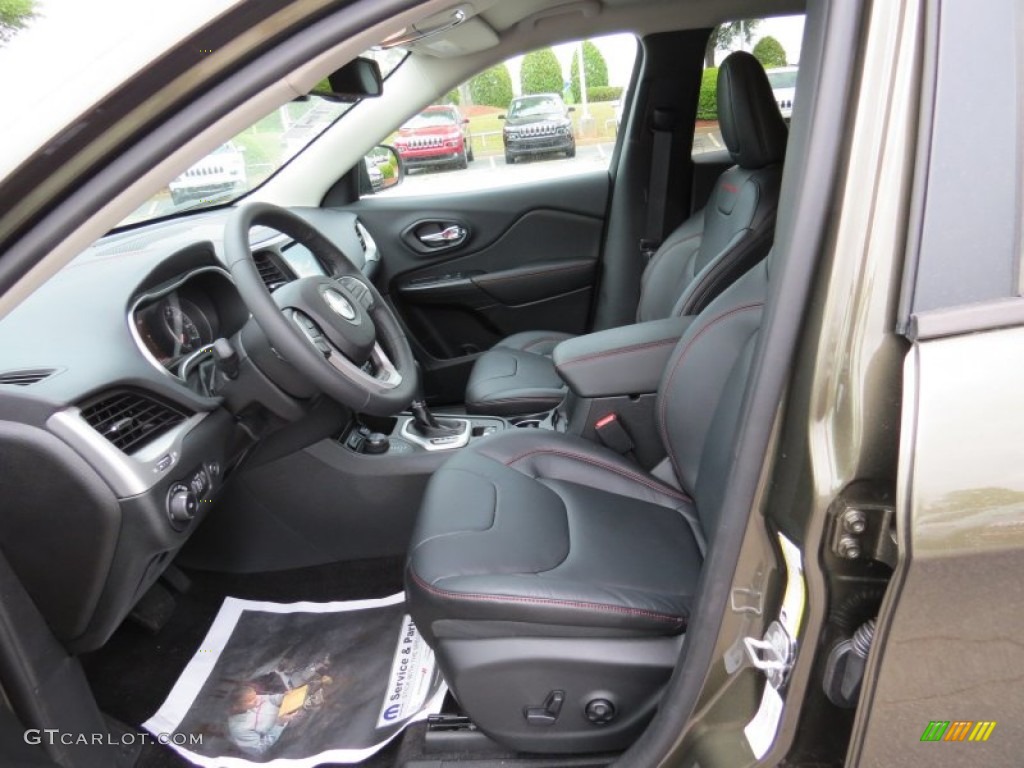 Morocco - Black Interior 2014 Jeep Cherokee Trailhawk 4x4 Photo #92945009