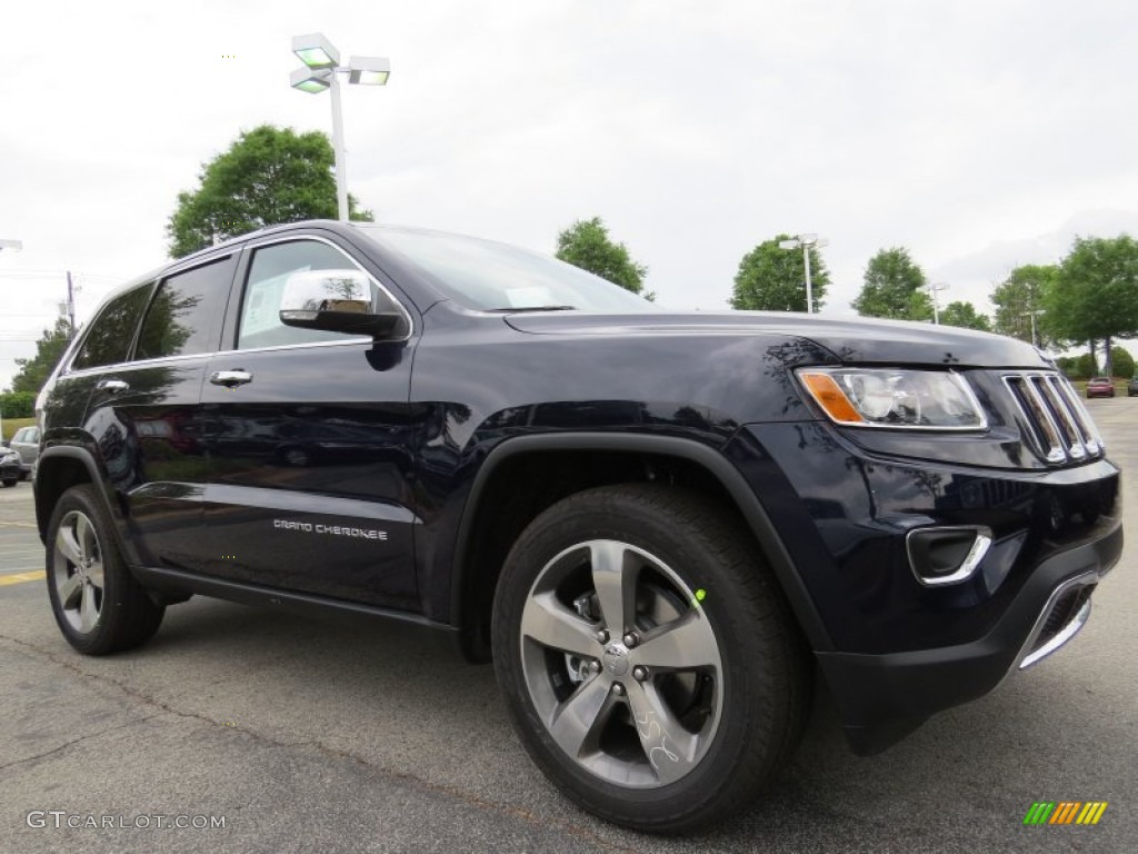 True Blue Pearl 2014 Jeep Grand Cherokee Limited Exterior Photo #92945384